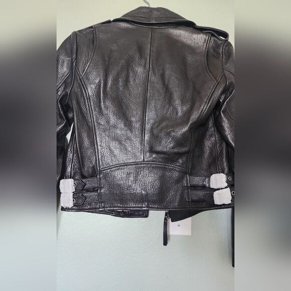 Joie Leolani Leather Biker Jacket XS NWT - Picture 11 of 14